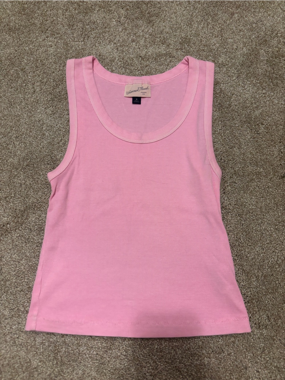 Target Pink Ribbed Tank Top - Women's